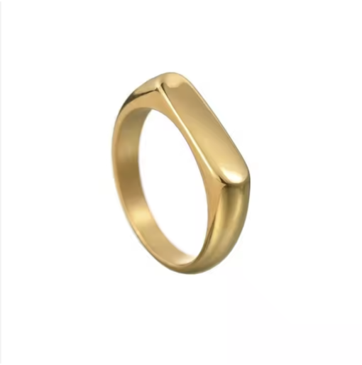 Elegant Stainless Steel Square Ring